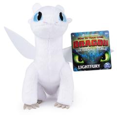 Jucarie de plus dragon - Lightfury, 20 cm