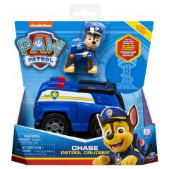 Set figurina cu vehicul - Chase, Patrol Cruiser