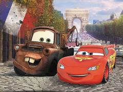 Puzzle 30 piese - Bucsa si Fulger - McQueen in Europa