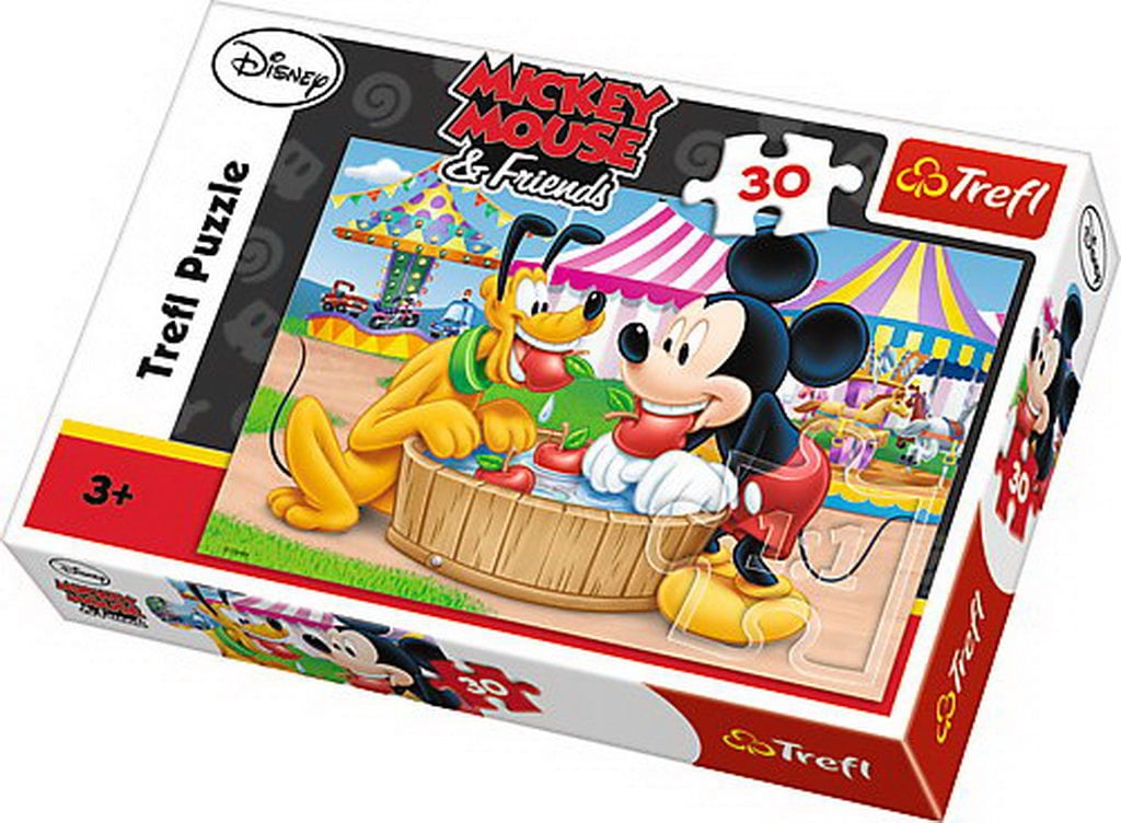 Puzzle 30 piese - Mickey Mouse and Friends - Mere proaspete - Trefl
