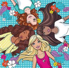 Puzzle 3in1 -  Prietenie adevarata Barbie