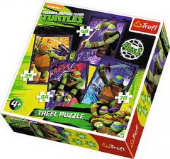 Puzzle 4in1 - Testoasele Ninja