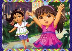 Puzzle 4in1 - Distractie cu Dora