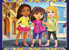 Puzzle 4in1 - Distractie cu Dora