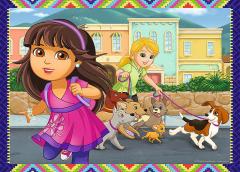 Puzzle 4in1 - Distractie cu Dora