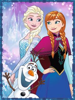 Set 2 puzzle - Frozen Elsa si Anna 2 x puzzle + Memos