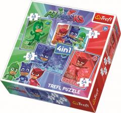 Puzzle 4 in 1, Eroi in pijama
