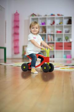 Bicicleta fara pedale - Flippi rosu cu verde