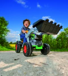 Tractor cu pedale - Jim Turbo cu incarcator si volan interactiv