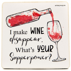 Suport pahar - Wine Superpower