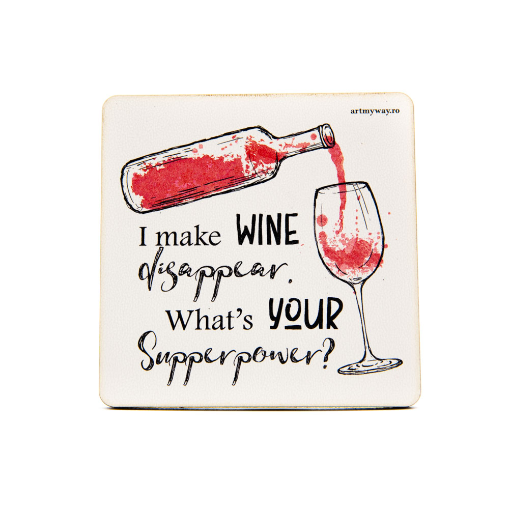 Suport pahar - Wine Superpower