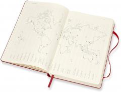 Agenda 2021 - Moleskine 12-Month Daily Notebook Planner - Scarlet Red, Hardcover Large
