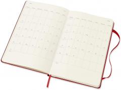 Agenda 2021 - Moleskine 12-Month Weekly Notebook Planner - Scarlet Red, Hardcover Large