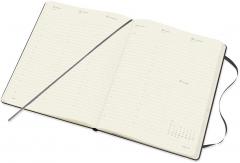Agenda 2021 - Moleskine 12-Month PRO Weekly Vertical Planner - Black, Hardcover XL