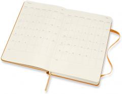 Agenda 2021 - Moleskine 12-Month Daily Notebook Planner - Cadmium Orange, Hardcover Large