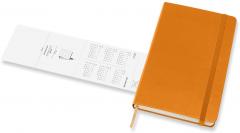 Agenda 2021 - Moleskine 12-Month Daily Notebook Planner - Cadmium Orange, Hardcover Large
