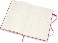 Agenda 2021 - Moleskine 12-Month Weekly Notebook Planner - Bougainvillea Pink, Hardcover Large