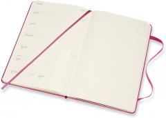 Agenda 2021 - Moleskine 12-Month Weekly Notebook Planner - Bougainvillea Pink, Hardcover Large