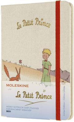 Agenda 2021 - Moleskine 12-Month Weekly Notebook Planner - Le Petit Prince - Fox, Hardcover Pocket