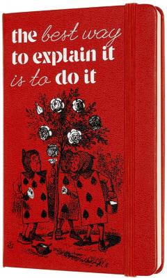 Agenda 2021 - Moleskine 12-Month Weekly Notebook Planner - Alice's Adventures in Wonderland - The Best Way to Explain It Is To Do It, Hardcover Pocket