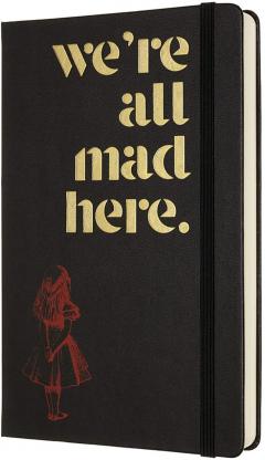 Agenda 2021 - Moleskine 12-Month Daily Notebook Planner - Alice's Adventures in Wonderland - We're All Mad Here, Hardcover Large