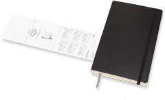 Agenda 2021 - Moleskine 12-Month Daily Notebook Planner - Black, Softcover Large