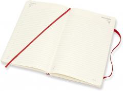 Agenda 2021 - Moleskine 12-Month Daily Notebook Planner - Scarlet Red, Softcover Large