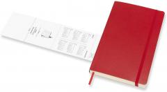 Agenda 2021 - Moleskine 12-Month Daily Notebook Planner - Scarlet Red, Softcover Large