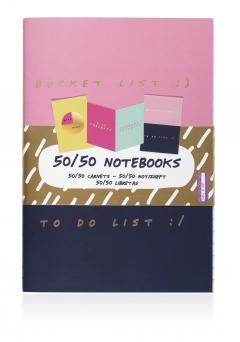 Set de 3 carnete - 50/50 Notebooks