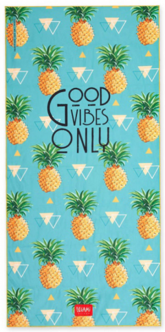 Prosop de plaja - Good Vibes - Pineapples