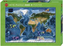 Puzzle 2000 de piese - Satellite Map