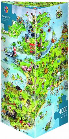 Puzzle 4000 de piese - United Dragons of Europe