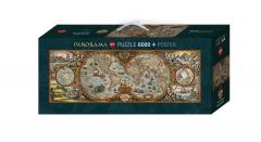 Puzzle 6000 piese - Hemisphere Map