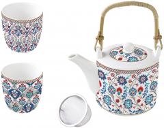 Set ceainic cu 2 cesti - Iznik