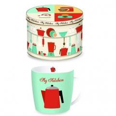 Cana portelan - My Kitchen Coffee Mug In Tin Gift Box Nuova R2S