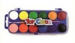 Acuarele 12 culori  set cu pensula Toy Color
