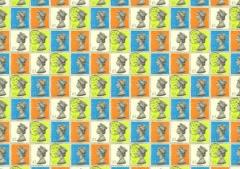 Hartie de impachetat - Rossi Queen Elizabeth II Stamps Rossi