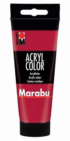 Vopsea - Marabu Acryl Color, 032 Carmine Red, 100ml