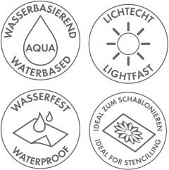 Vopsea - Marabu Acryl Color, 032 Carmine Red, 100ml