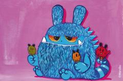 Vopsea - Marabu Acryl Color, 032 Carmine Red, 100ml