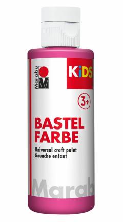 Vopsea pentru copii - Marabu Kids Bastel Fabre, 014 Magenta, 80ml