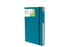 Carnet foaie liniata cu coperta albastra - Notebook Medium Plain Blue