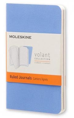 Moleskine Volant Journal Ruled Extra Small Powder Blue/Royal Blue