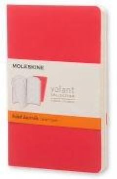 Moleskine Volant Journal Ruled Pocket Geranium Red/Scarlet Red