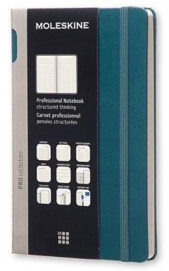 Moleskine Professional Notebook Large Hard Cover Tide Green Pro Collection