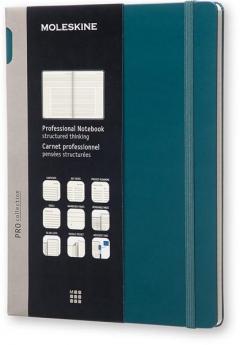 Moleskine Professional Notebook Extra Large Hard Cover Tide Green Pro Collection
