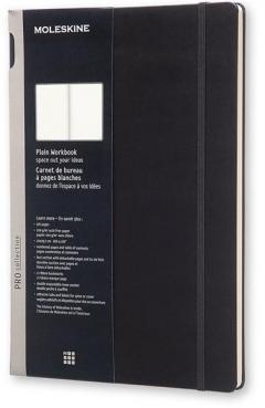 Moleskine Workbook Plain A4 Hard Cover Black Pro Collection