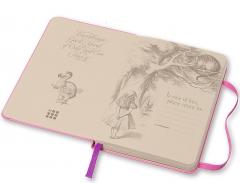 Moleskine Alice's Adventures in Wonderland Limited Edition Pink Hard Ruled Pocket Notebook