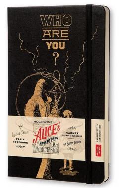 Moleskine Alice's Adventures in Wonderland Limited Edition Black Hard Plain Large Notebook
