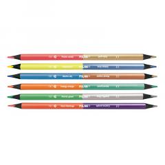 Set 6 Creioane FluoMetal bicolor - Milan